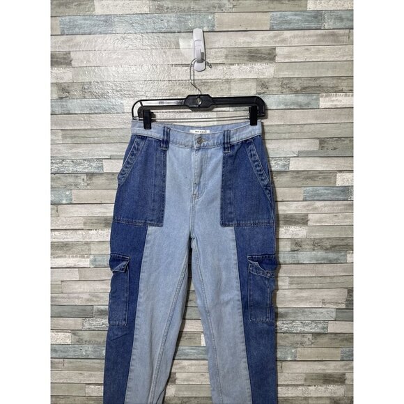 Women’s Pacsun Denim Jeans Patch Work Cargo Style Size 27 - Picture 3 of 16